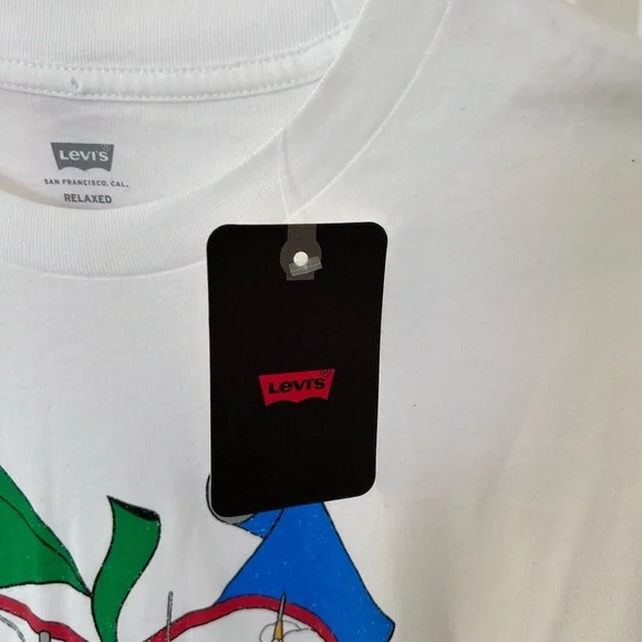 Levi's New York Big Apple Graphic Long Sleeve Shirt Size Medium 100% Cotton NWT - Picture 3 of 7